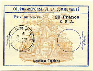 Rep. Togolaise CRUF 30FCFA Cf9