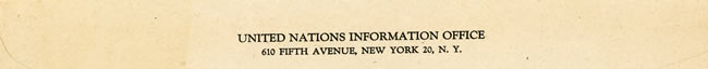 Enveloppe des Nations-Unies à new-York 1944
