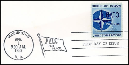 FDC timbre OTA N USA 1959