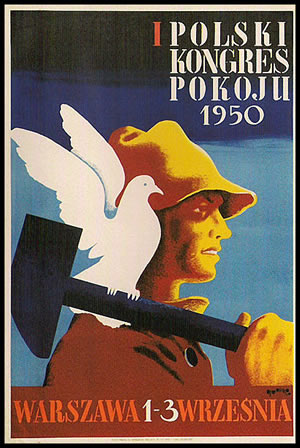 1er congrès national pour la Paix en Pologne affiche