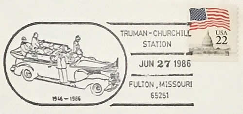 Inauguration de la Truman-Churchill station à Fulton