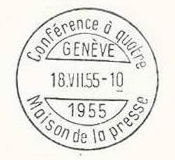 Conférence à quatre avec grands chiffres à 1955