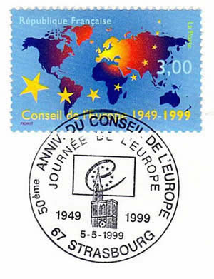 France 50ème anniversaire du Conseil de l'Europe