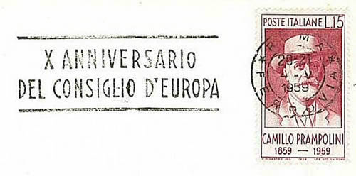 OMEC 15ème anniversaire du Conseil de l'Europe  Italie