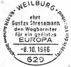 Weilburg Stresemann 1966