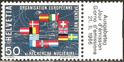 CERN timbre de Suisse