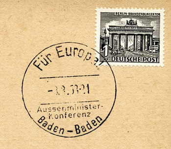 Conférence Européenne de Baden-Baden 1953