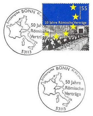 50ème anniversaire du traité de Rome (RFA)