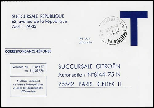 CERN site de Prevessin timbre-à-date manuel