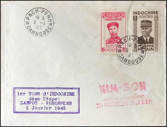 Griffe Tour d'Indochine 1943