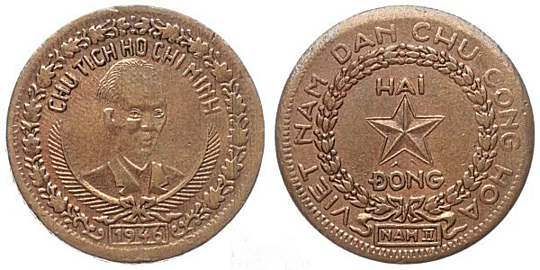 2 piastres Ho Chi Minh 1946