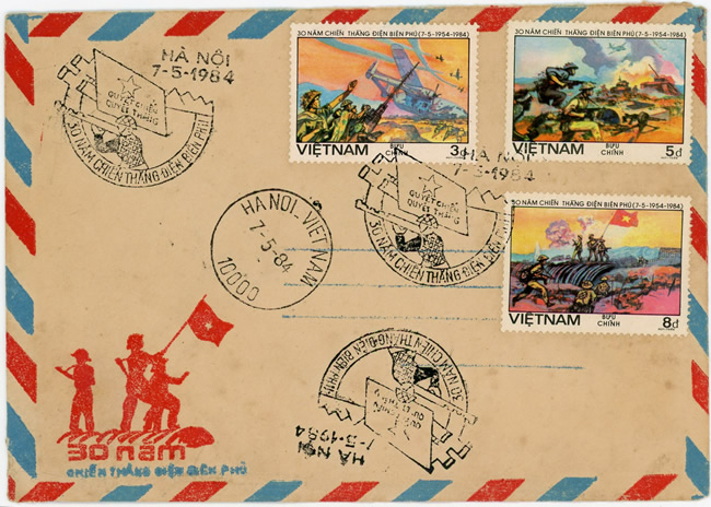 FDC Timbres 30e anniversaire de Dien Bien Phu