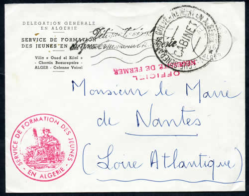 Service des jeunes en Algérie 1961