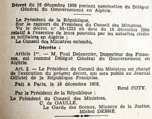 Nomination Delouvrier