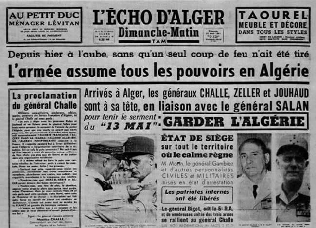 L'Echo d'Alger avril 1961
