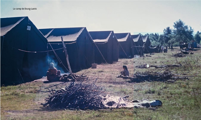 Village de tentes de Bourg-Lastic